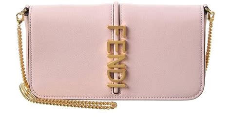 fendi made in italy leather wallet in chain|fendi wallet on chain sale.